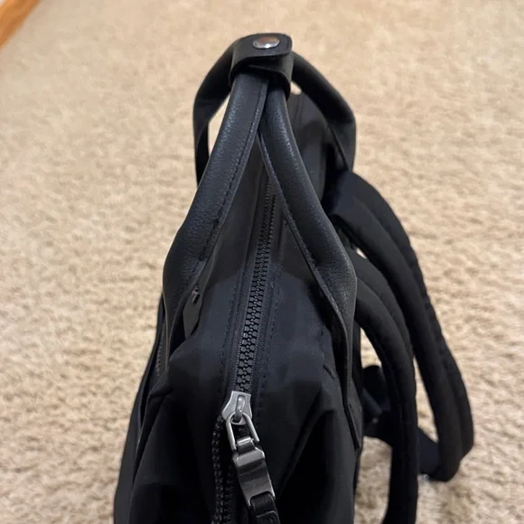 Baggallini Soho Laptop Handled Travel Backpack, Black - Picture 5 of 14